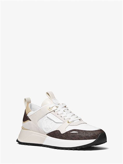 theo canvas trainer michael kors|Theo Canvas Trainer .